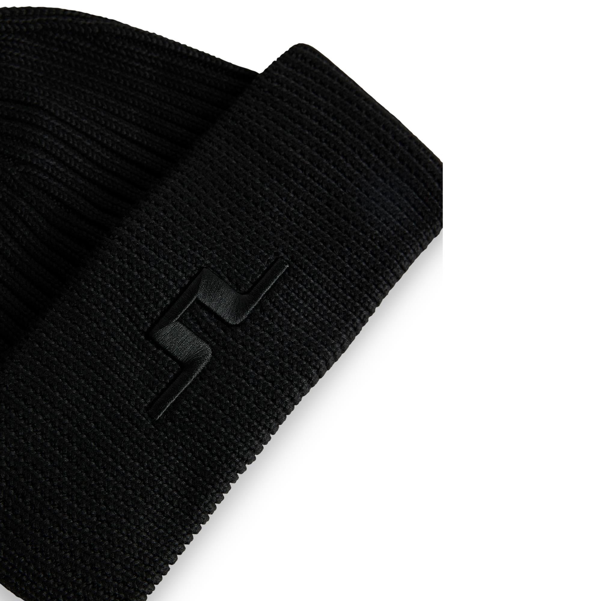 J Lindeberg Grace Ladies Golf Beanie Black